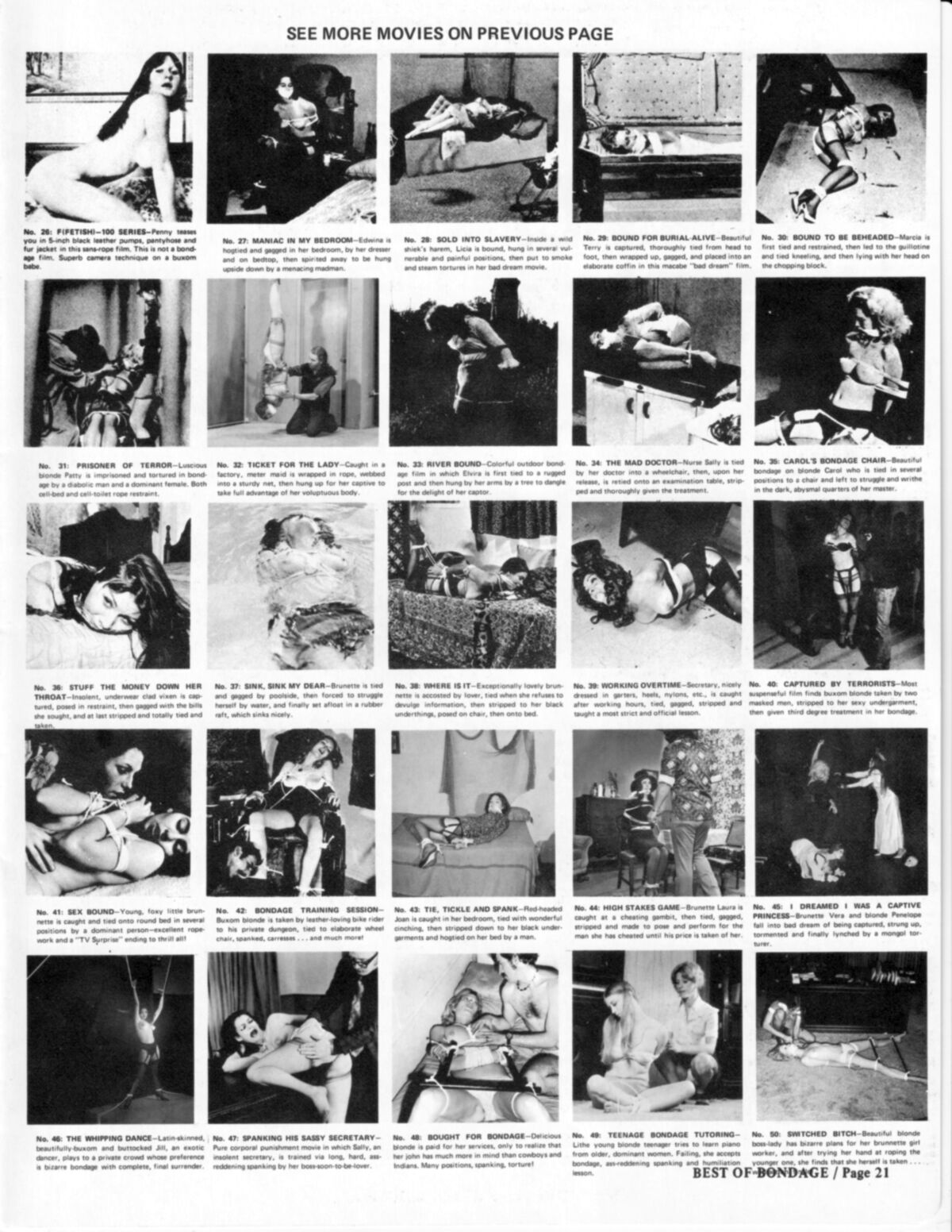 Vintage Bondage Magazine Best of Bondage