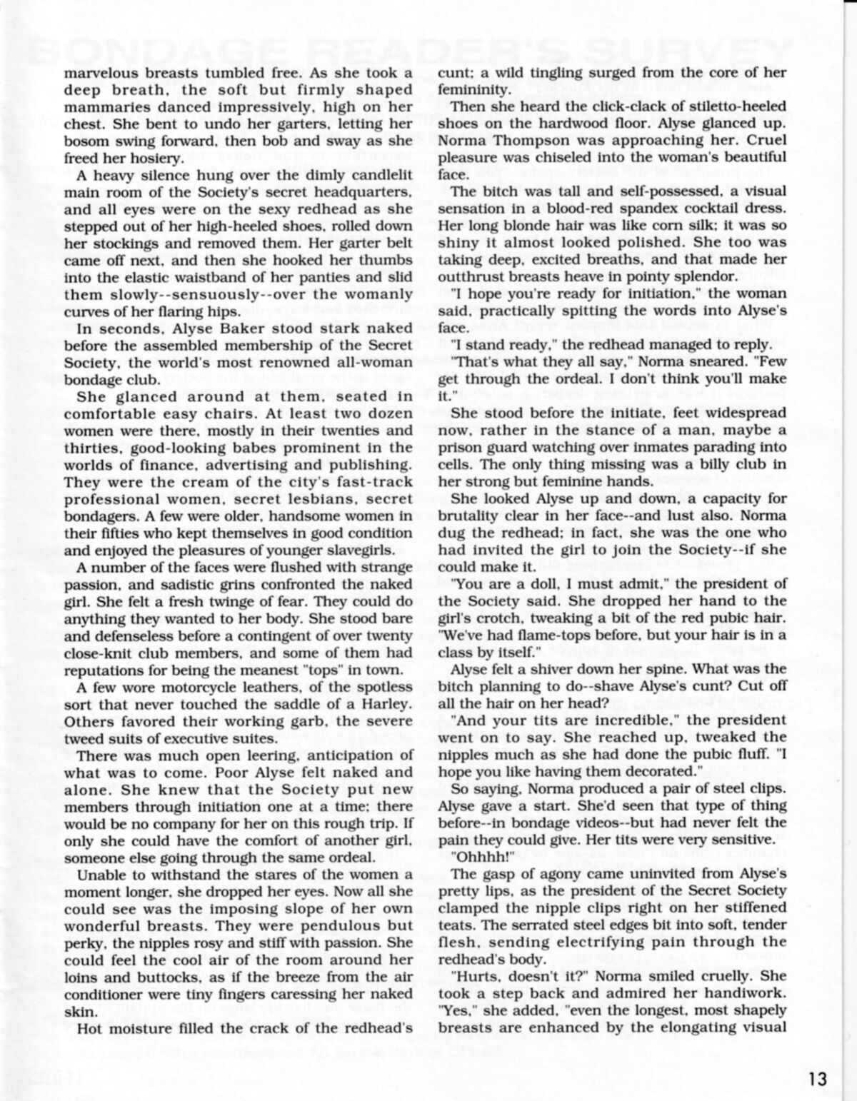 Vintage bondage magazine Restraint 