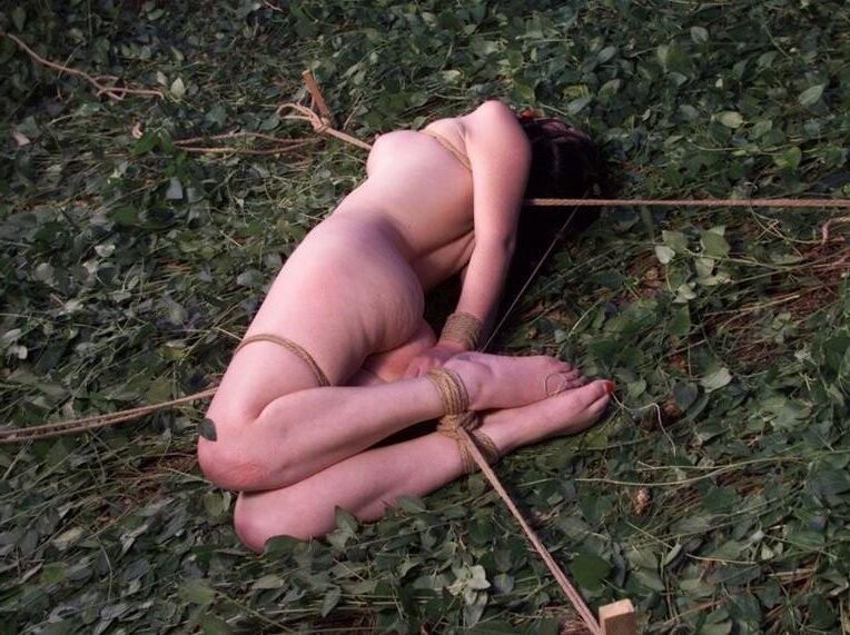 外側および自然の中でBDSM