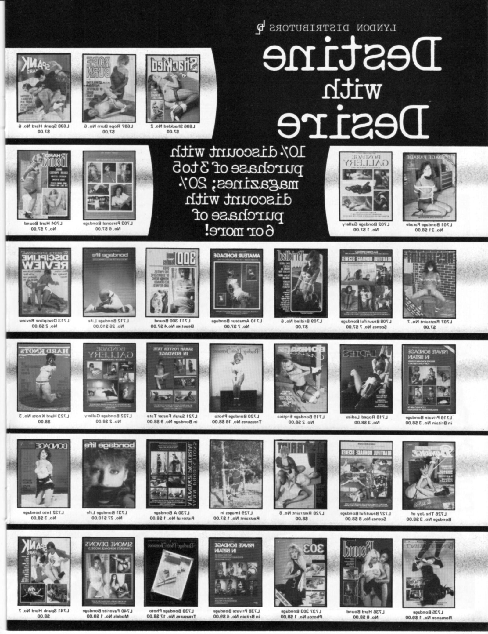 Vintage bondage magazine A John Willie Portfolio 