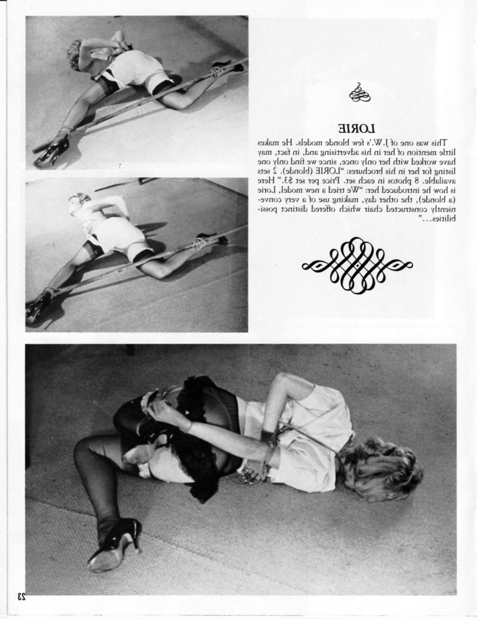 Vintage bondage magazine A John Willie Portfolio 