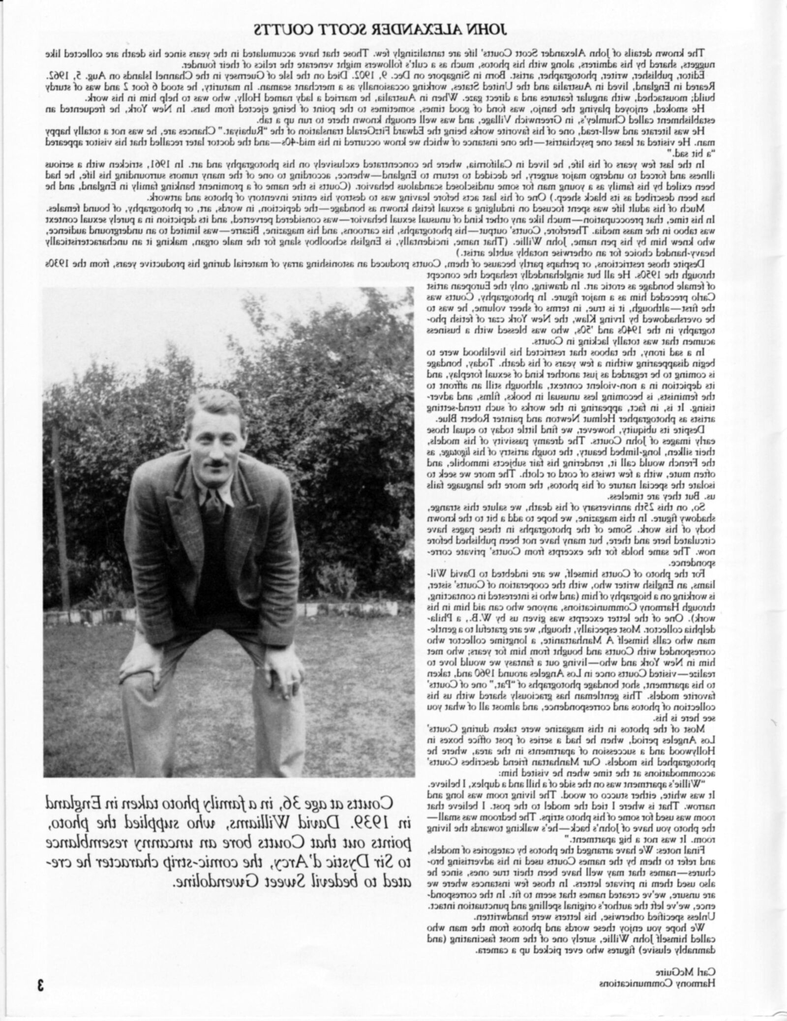 Vintage bondage magazine A John Willie Portfolio 