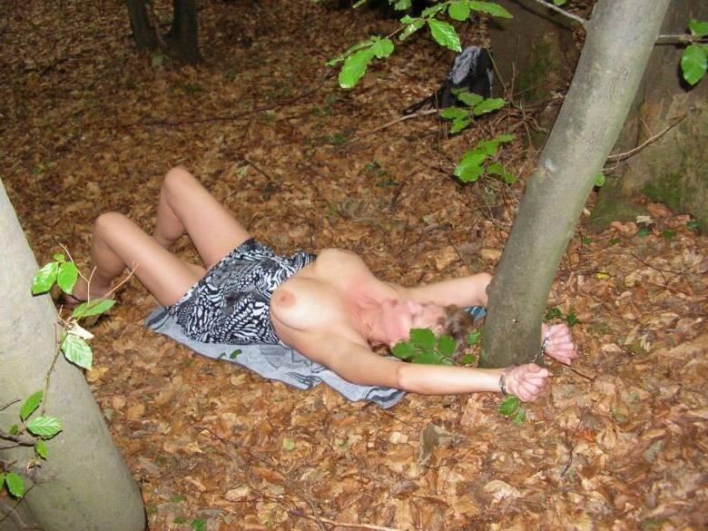 外側および自然の中でBDSM