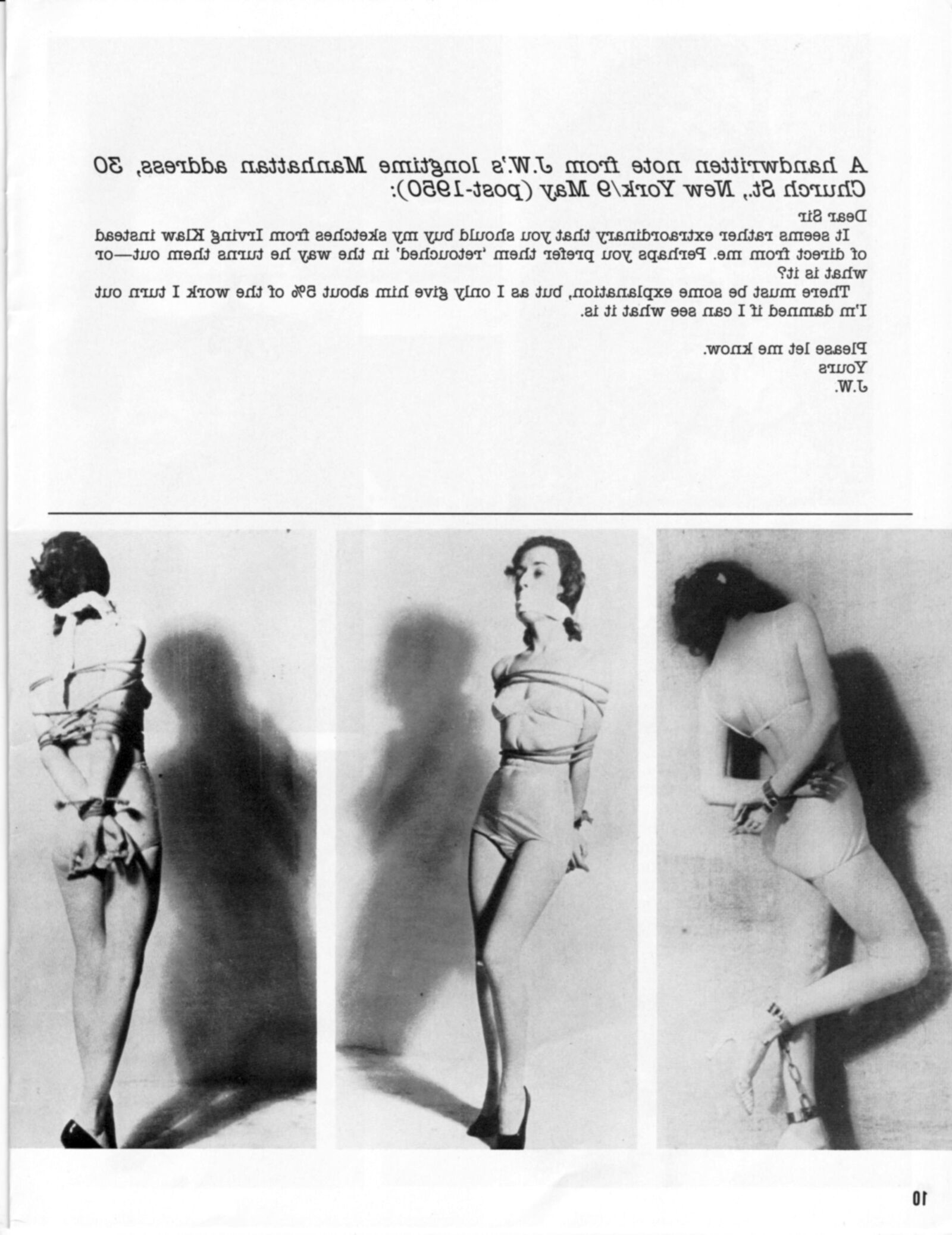 Vintage bondage magazine A John Willie Portfolio 