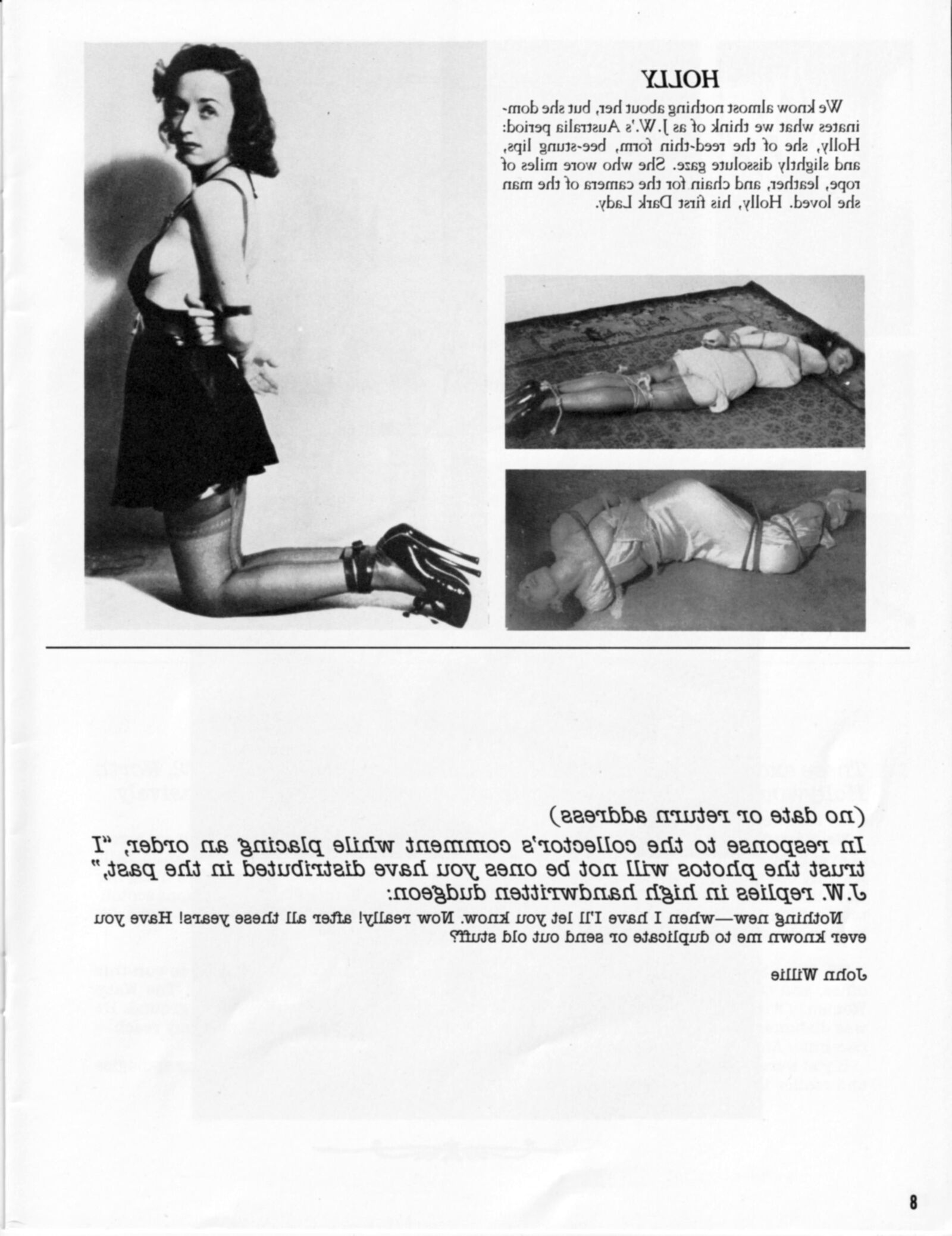 Vintage bondage magazine A John Willie Portfolio 