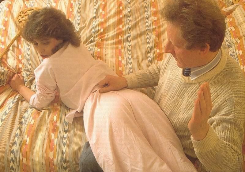 Retro Spanking from Janus PJ spank on bed
