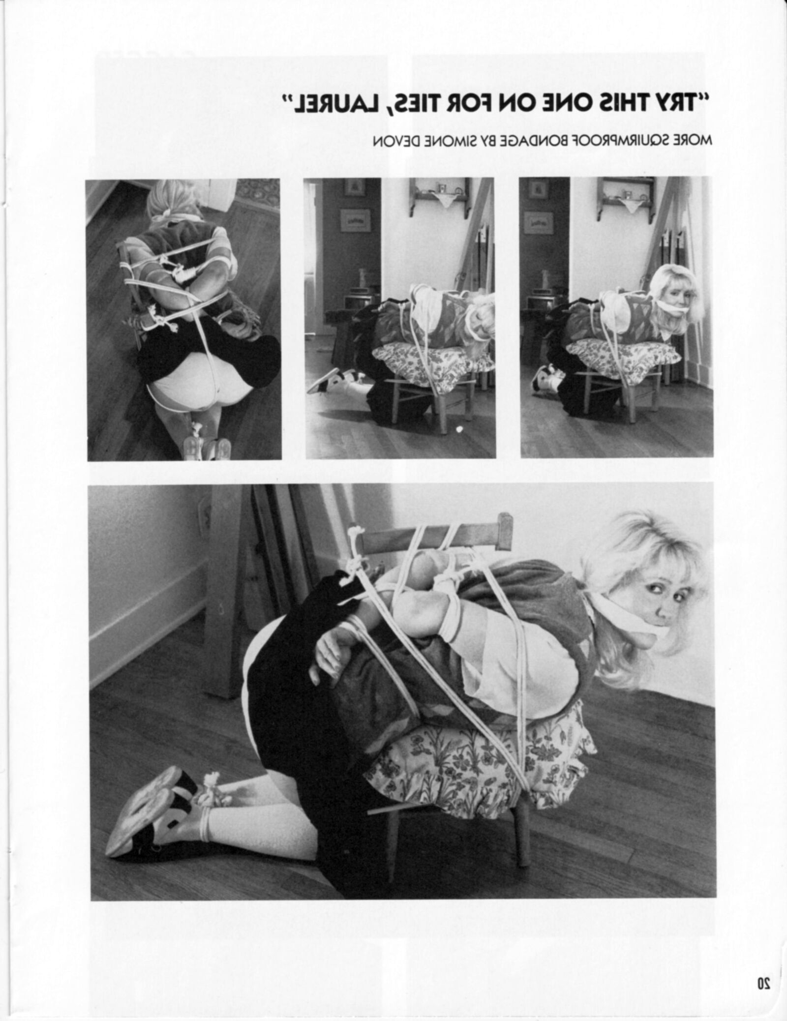 Vintage bondage mag Simone Devon's Favorite Bondage Models 