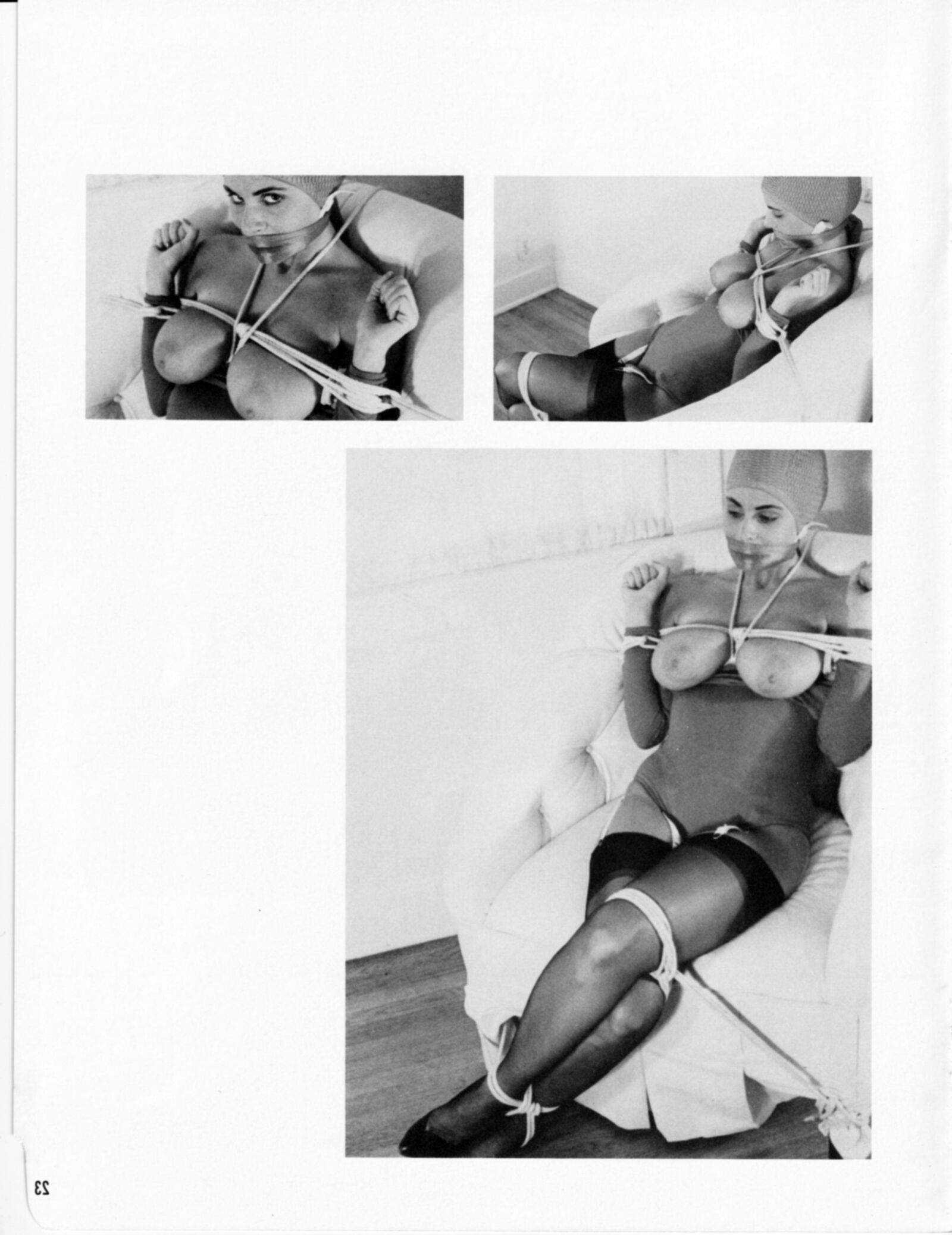 Vintage bondage mag Simone Devon's Favorite Bondage Models 