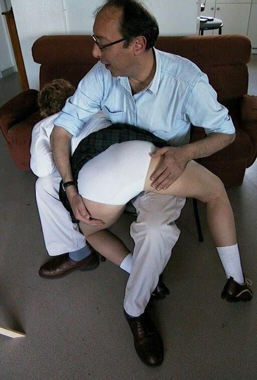 Spank and Shame blonde haired mature two men music lesson