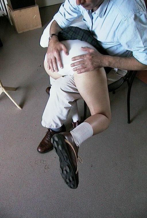 Spank and Shame blonde haired mature two men music lesson