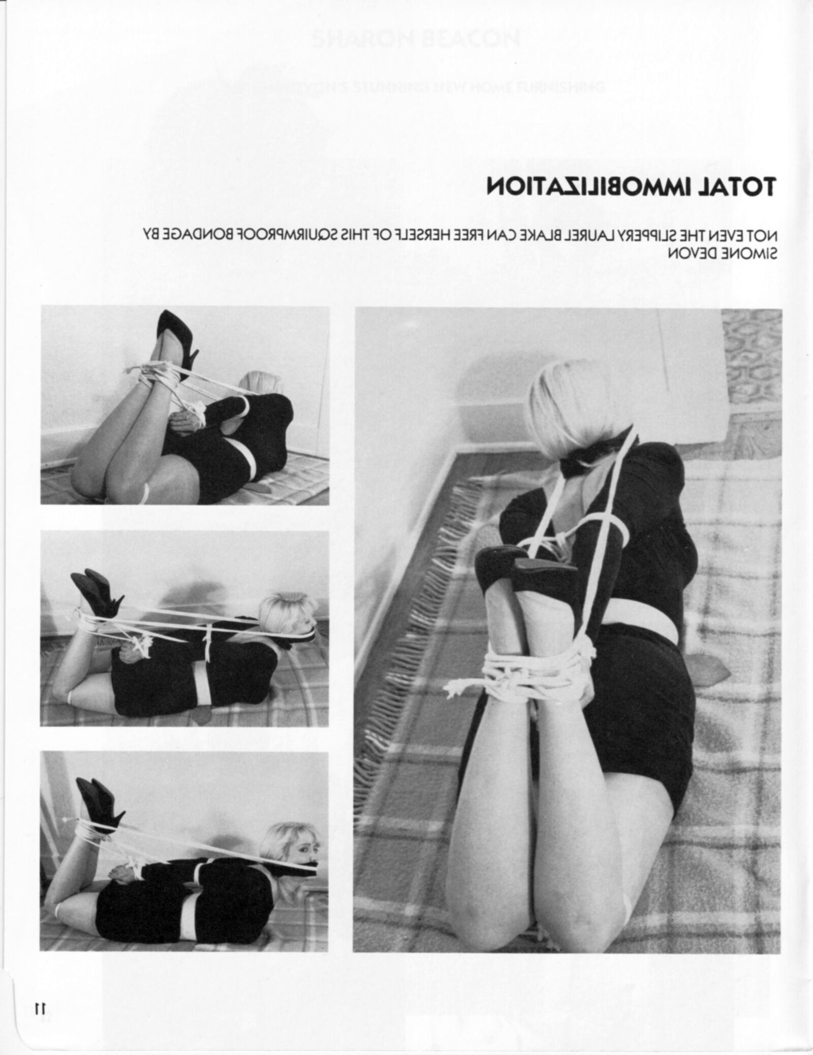 Vintage bondage mag Simone Devon's Favorite Bondage Models 