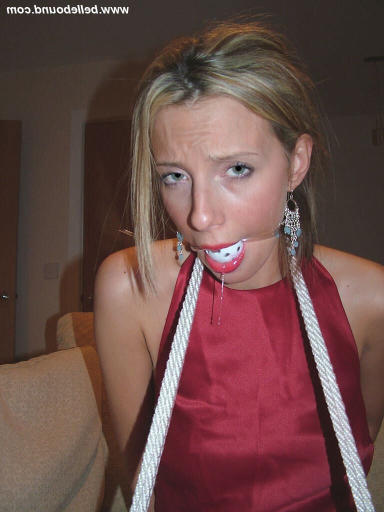 Chrissy Bound in Maroon Dress