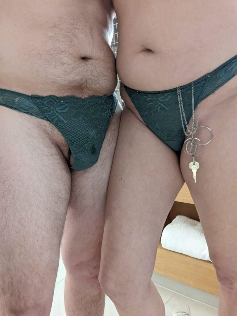 Lucky guys locked up by their girlfriend/wife