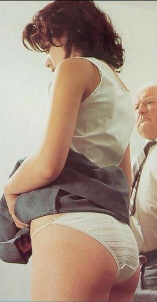 Retro Spanking Blushes picture set Price chair and hands up