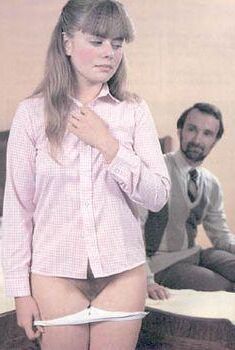 Retro Spanking Blushes picture set Ponytail