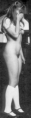 Retro Spanking Blushes picture set Ponytail