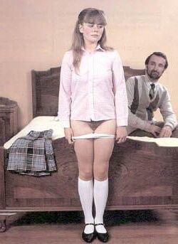 Retro Spanking Blushes picture set Ponytail