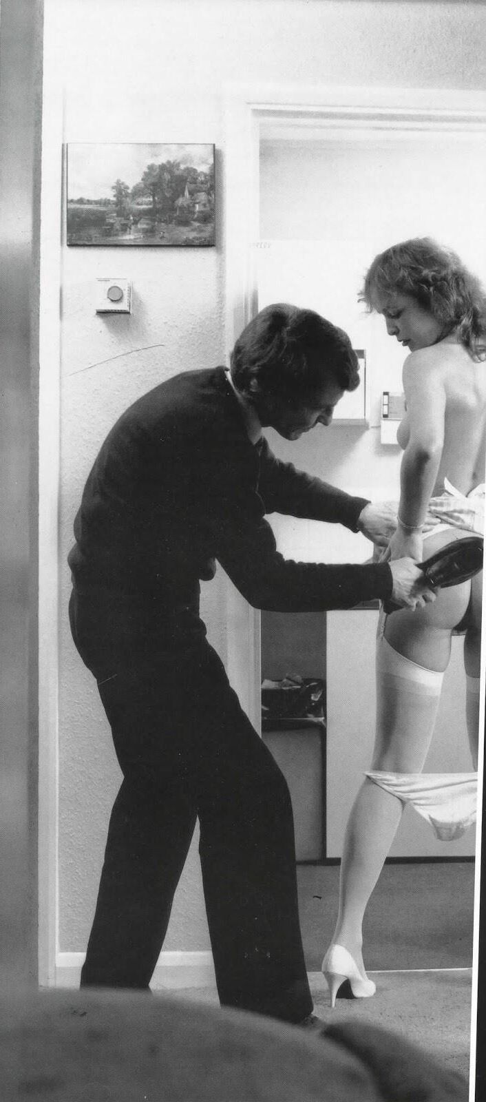 Retro Spanking Blushes picture set Payment behind