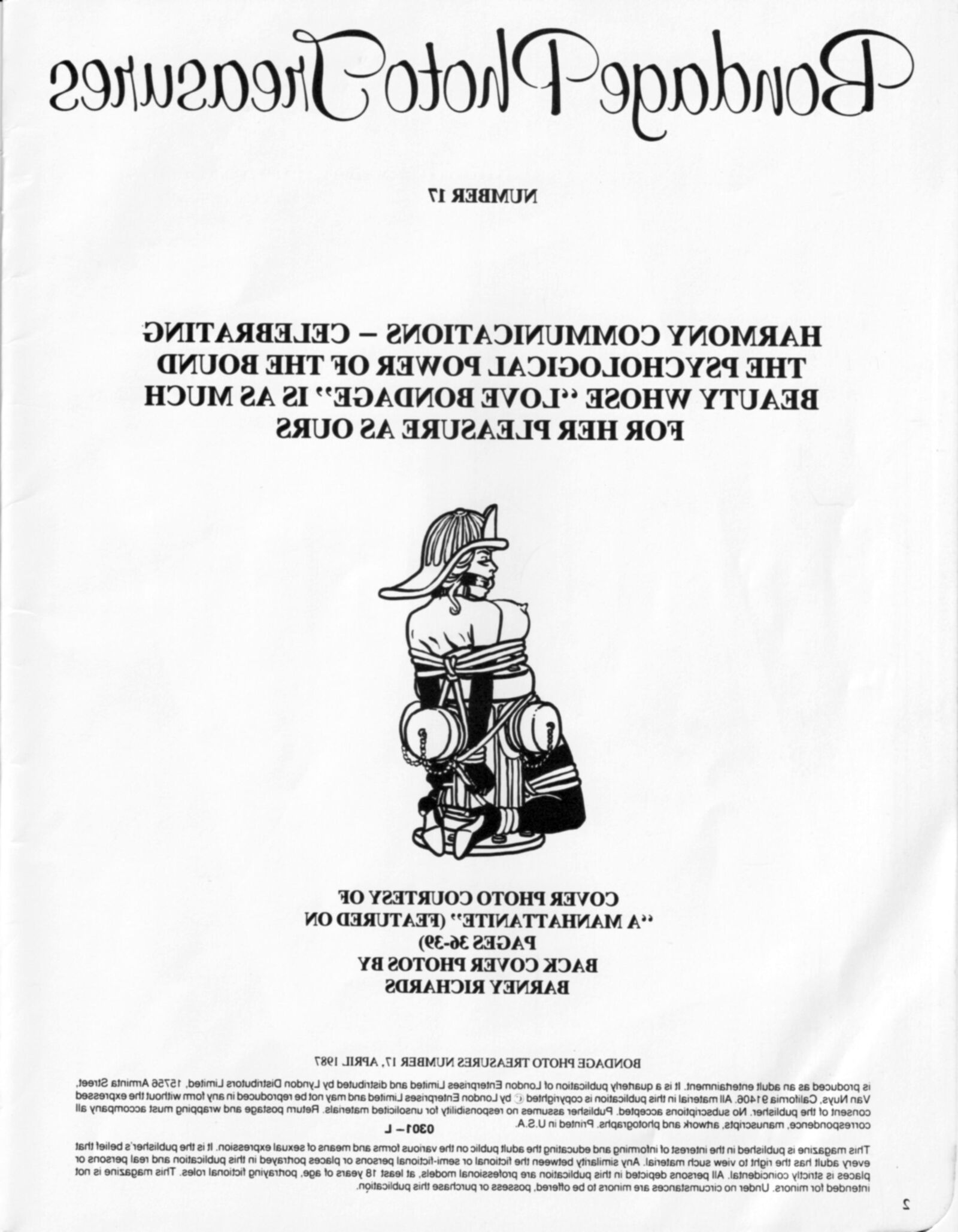 Vintage bondage magazine Bondage Photo Treasures 