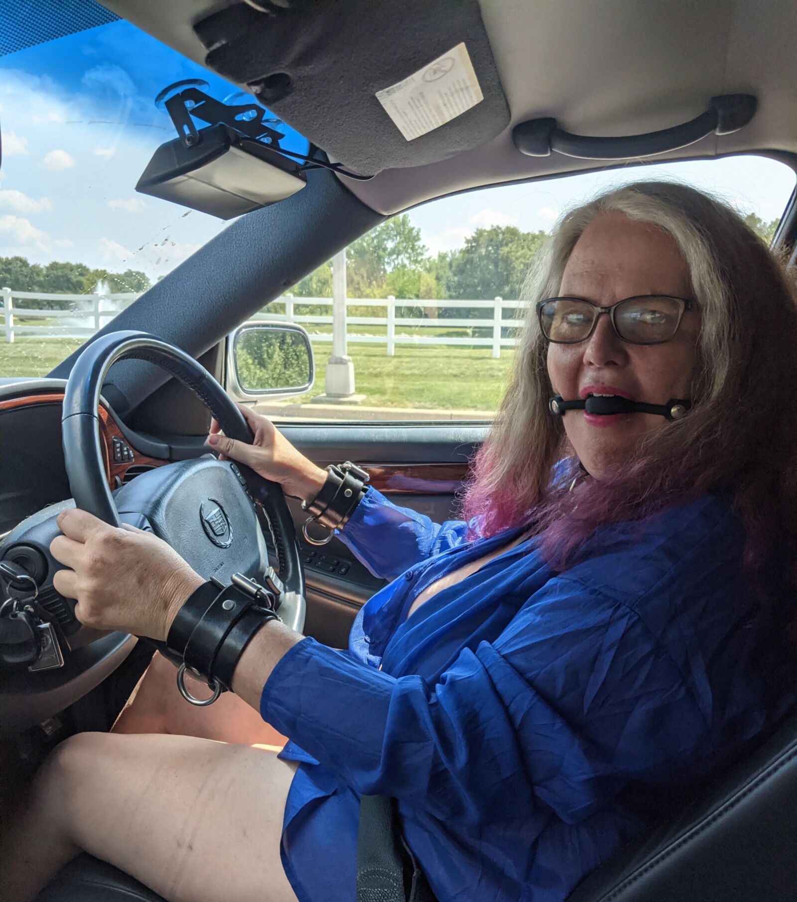 Gagged Slut Out for a Drive
