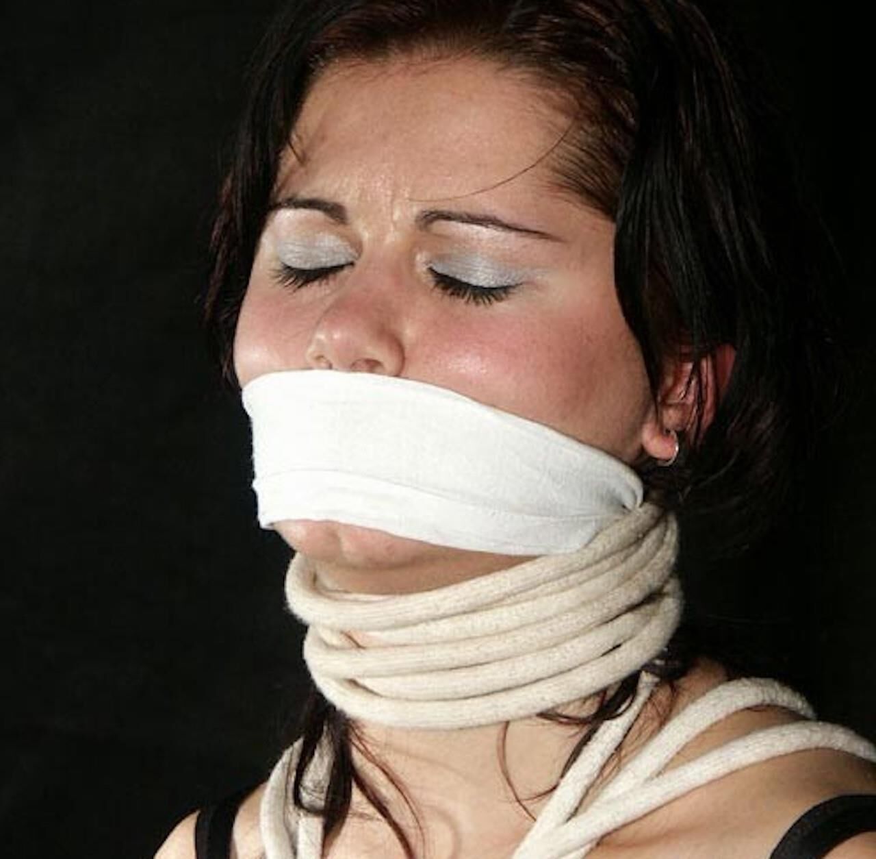 Gagged faces 