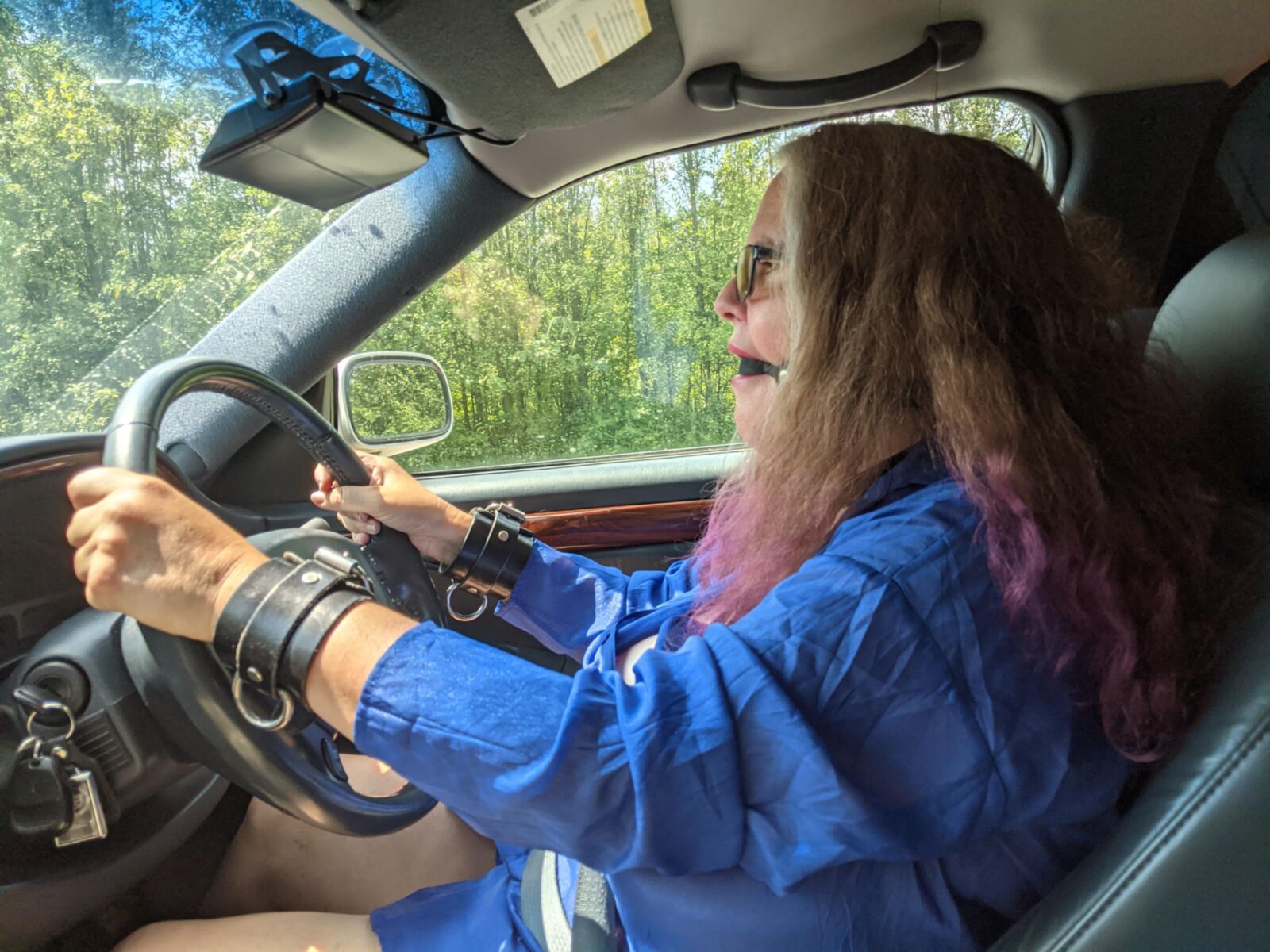 Gagged Slut Out for a Drive