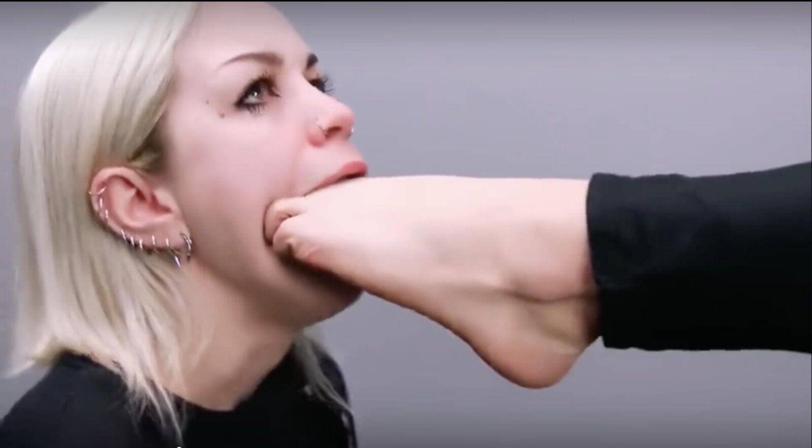 Idiot Blonde Foot Slave