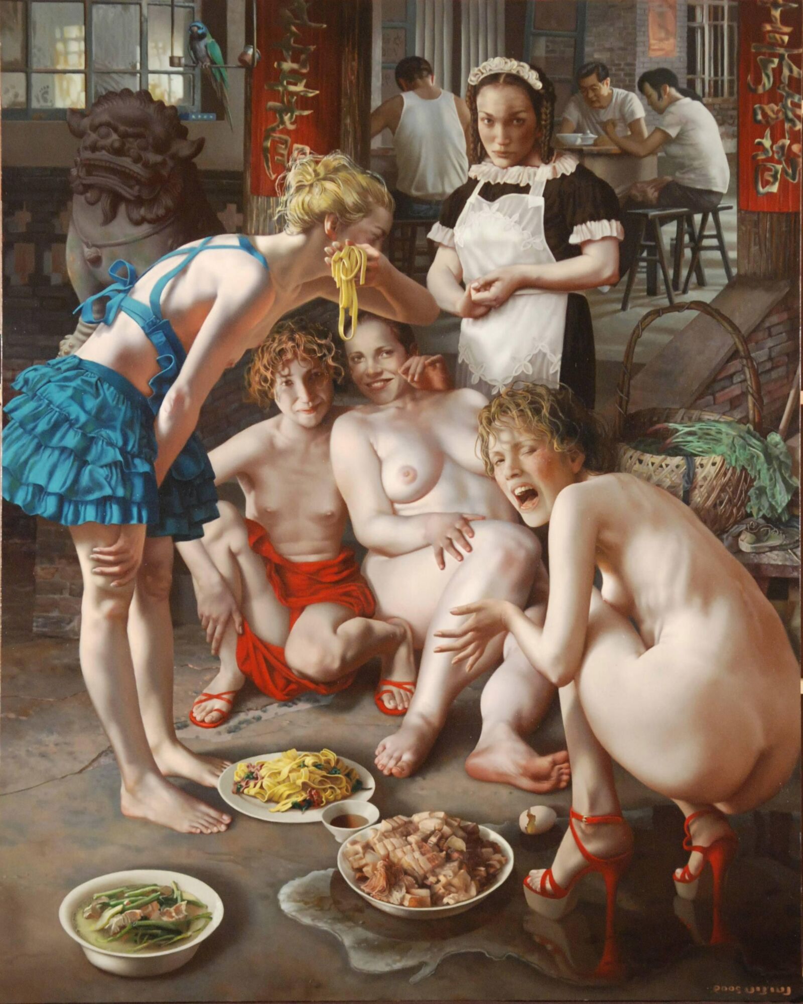 Rare spanking and erotic art