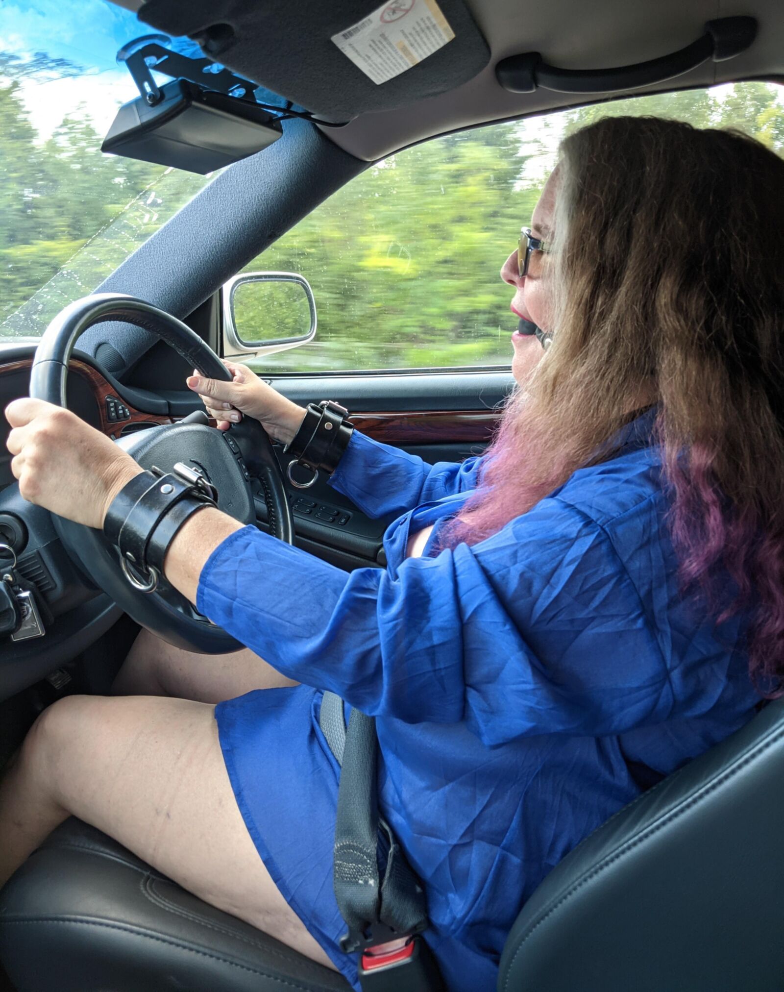 Gagged Slut Out for a Drive