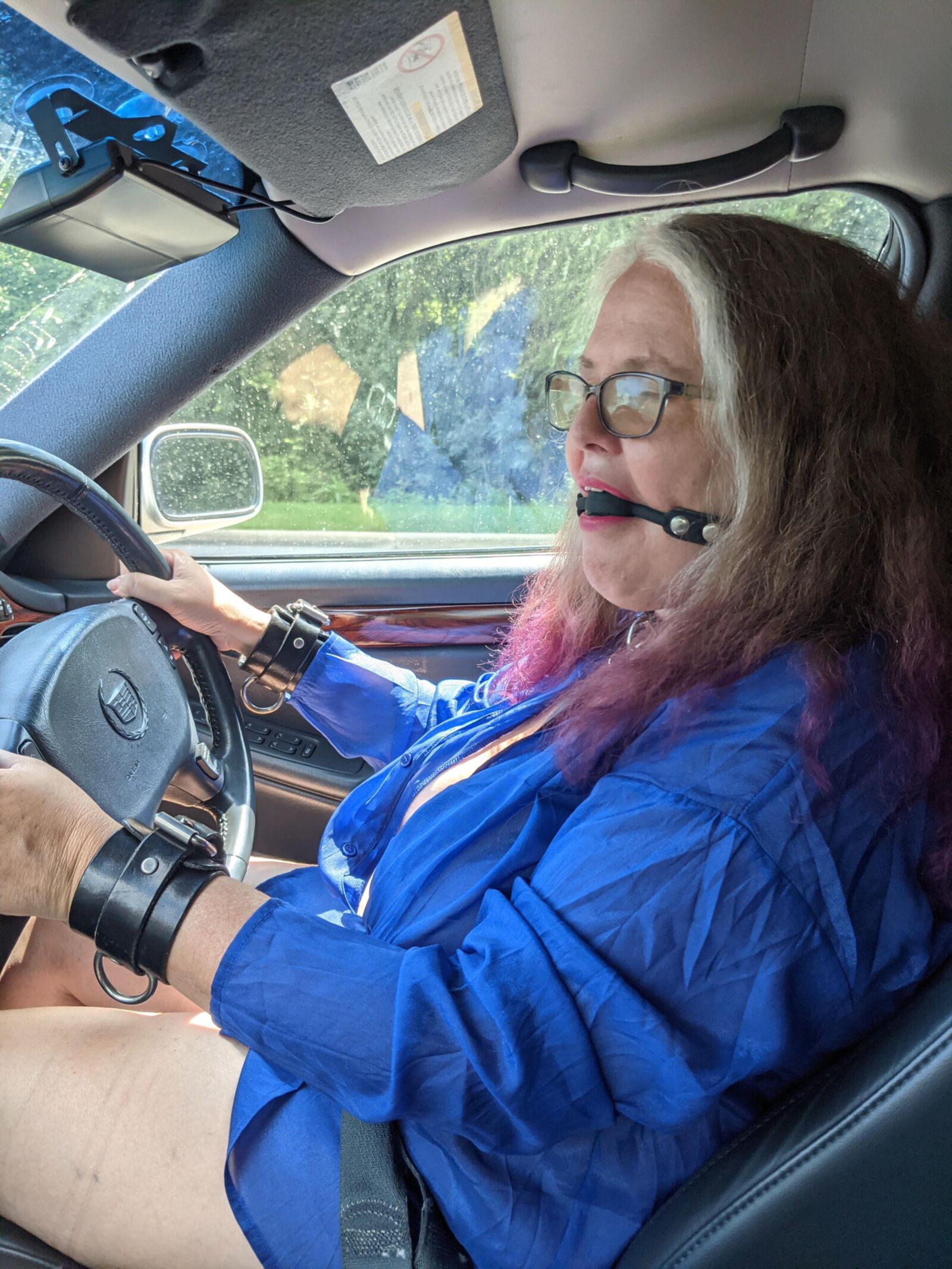 Gagged Slut Out for a Drive