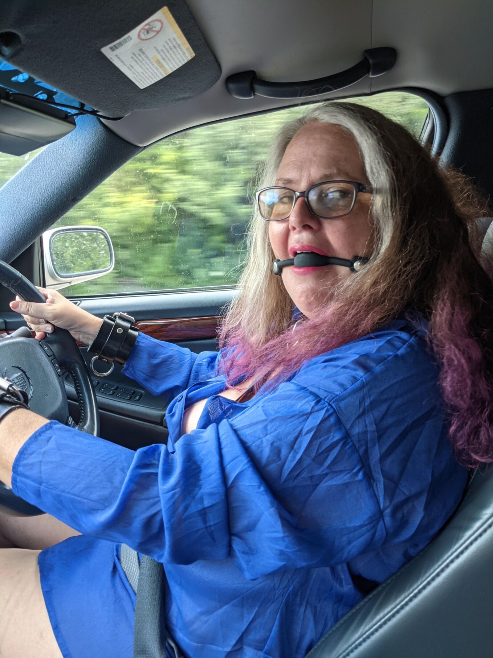 Gagged Slut Out for a Drive