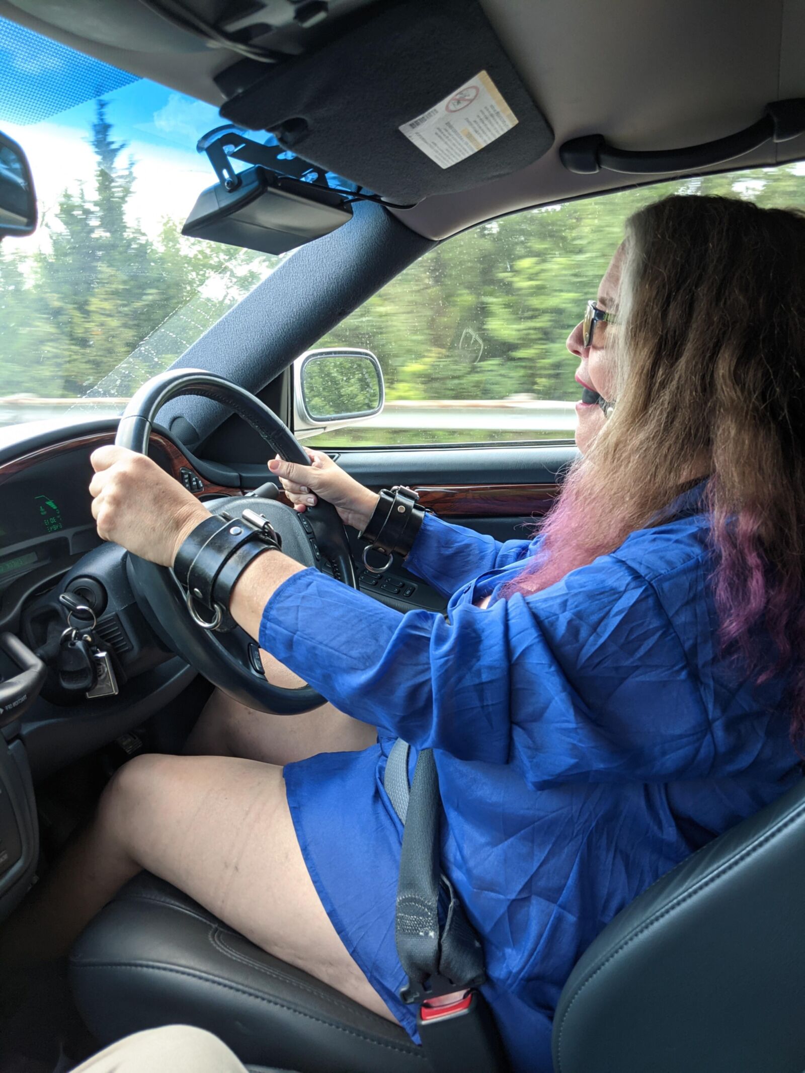 Gagged Slut Out for a Drive
