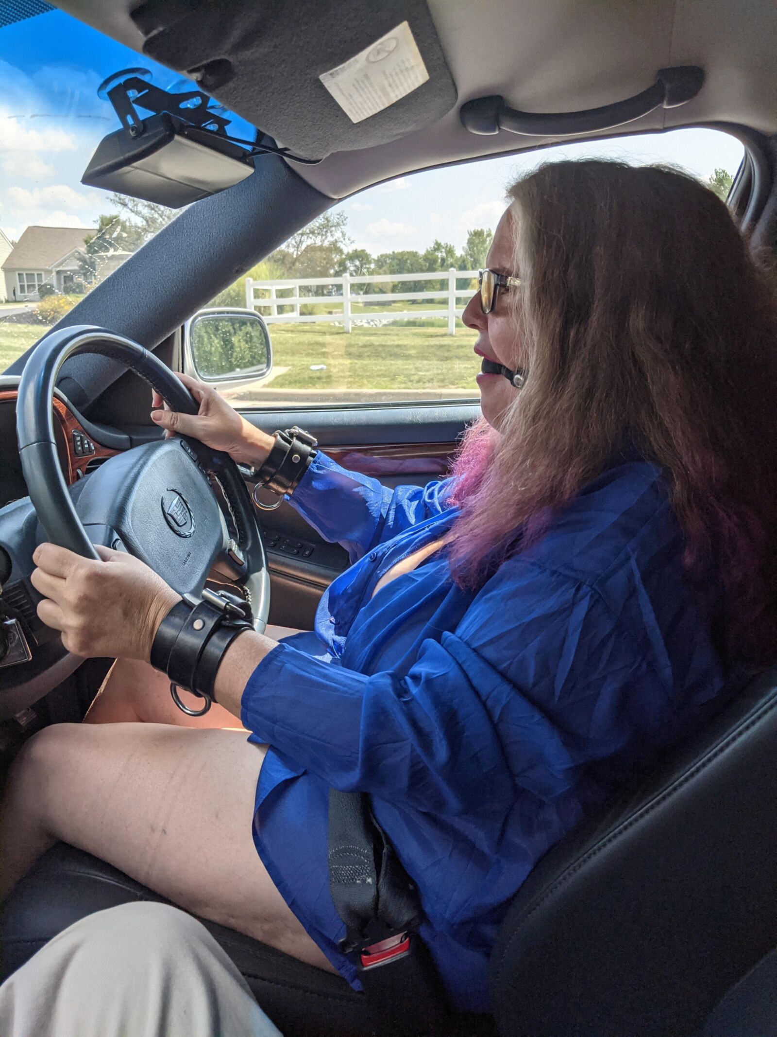 Gagged Slut Out for a Drive