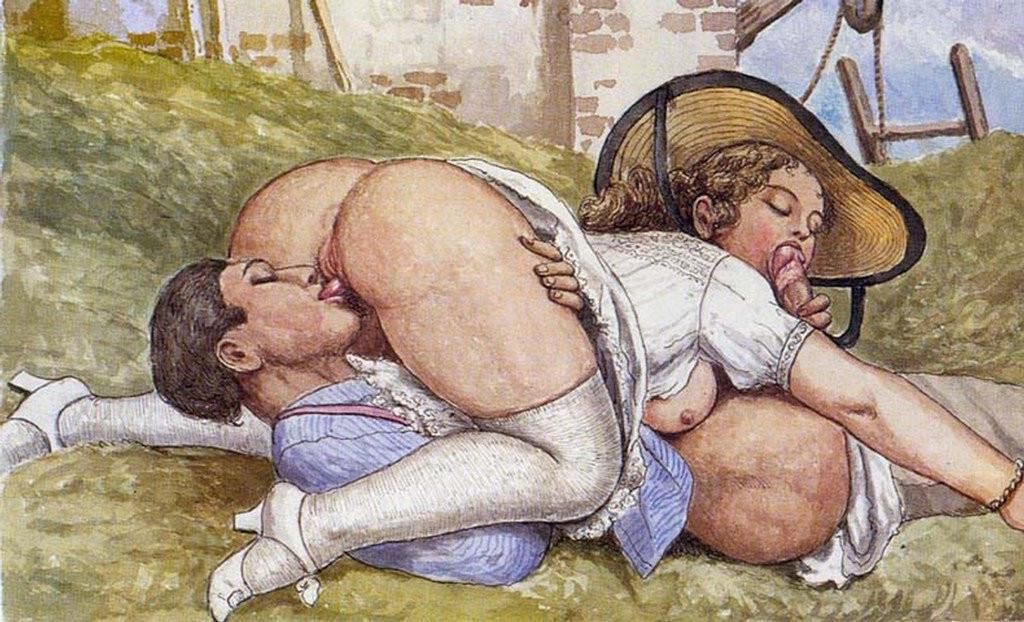 Rare spanking and erotic art