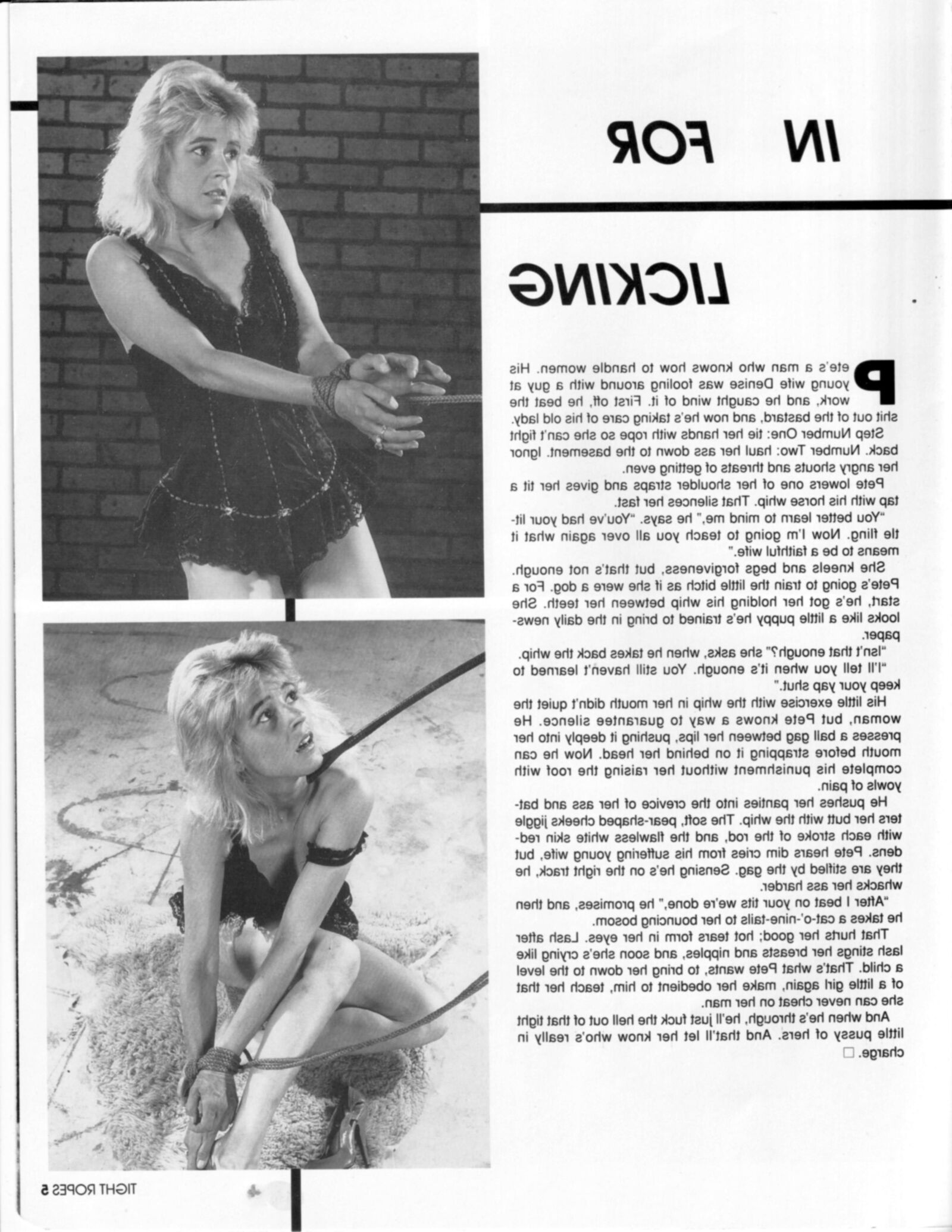 Vintage bondage magazine Tight Ropes 